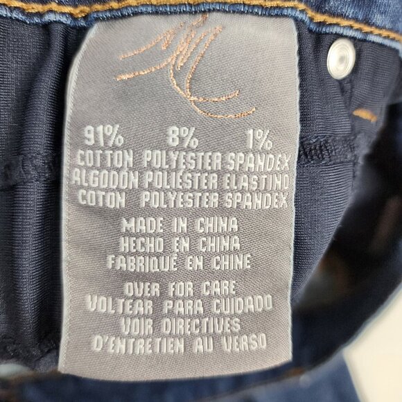 Melissa McCarthy Jeans Womens Plus 16W Blue Distressed Skinny Jeans - Picture 12 of 12